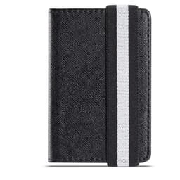 Tegnebog og kortholder til mobil sort / hvid