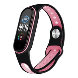 Xiamoi Mi Band 5 armband silikon Svart/Rosa