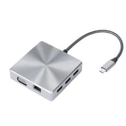 USB-C Hub Multiport-adapter 10-i-1-stik grå