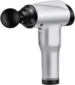 Massagepistol med 5 utbytbara huvuden Silver