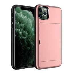 iPhone 11-deksel med kortspor TPU / PC Pink