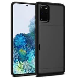 Samsung S20 Plus -suojakuori korttipaikalla TPU / PC Musta