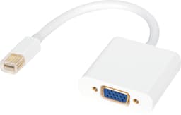 Qnect Mini DisplayPort - VGA adapter (hvit, 0,1m)