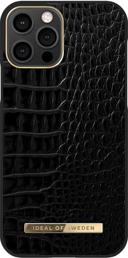 iDeal of Sweden deksel til iPhone 12/12 Pro (neo noir croco)