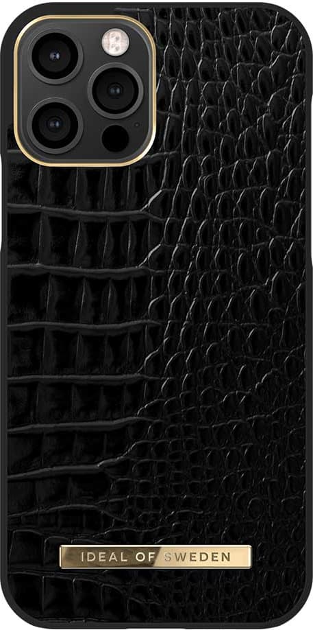 iDeal of Sweden deksel til iPhone 12/12 Pro (neo noir croco)