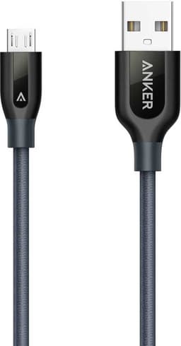 Anker PowerLine Plus USB-A - micro USB 0,9m latauskaapeli (harmaa)