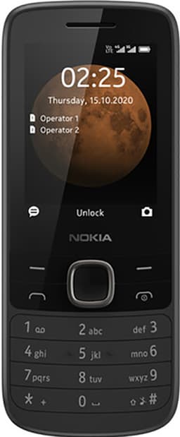 Nokia 225 4G mobiltelefon (sort)