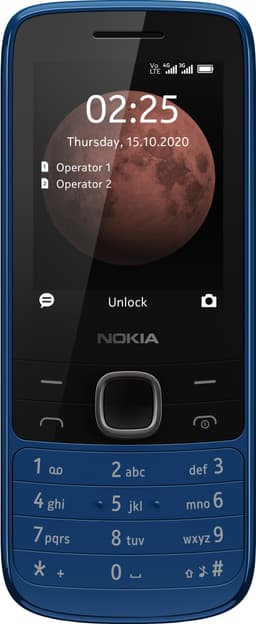 Nokia 225 4G mobiltelefon (blå)