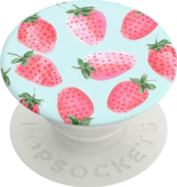 Popsockets greb til mobilenhed (strawberry rain)