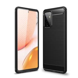 Samsung Galaxy A72 5G Karbon fiber Texture  Skal - Svart