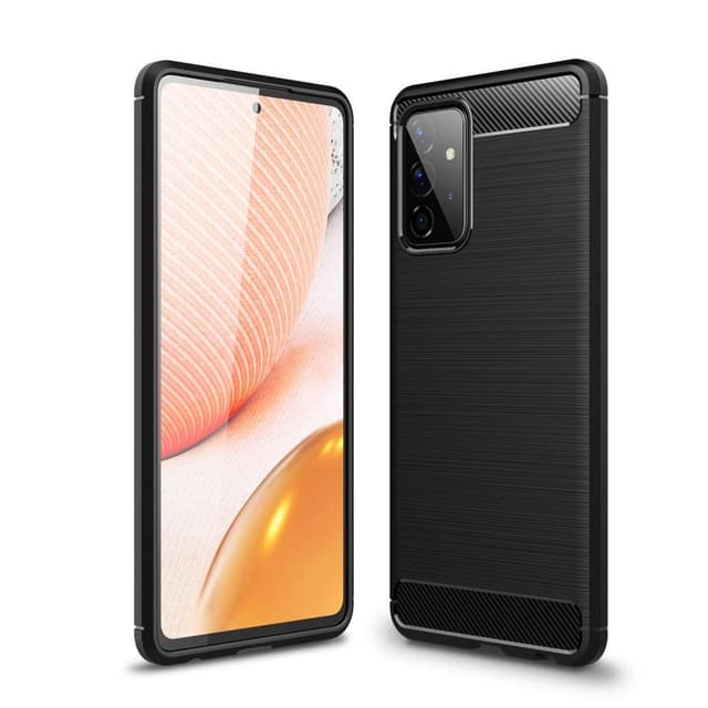 Samsung Galaxy A72 5G Karbon fiber Texture  Skal - Svart