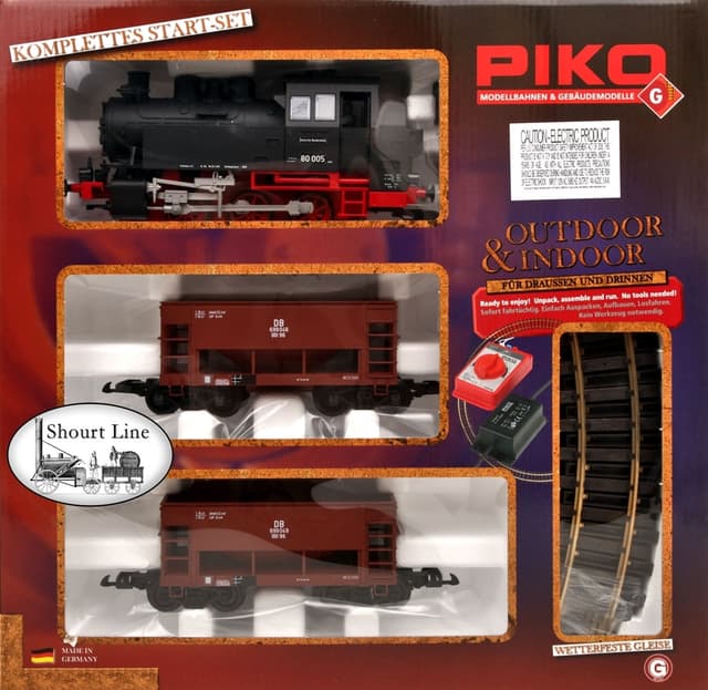 PIKO Tog G-startsett - BR80 m. godsvogner