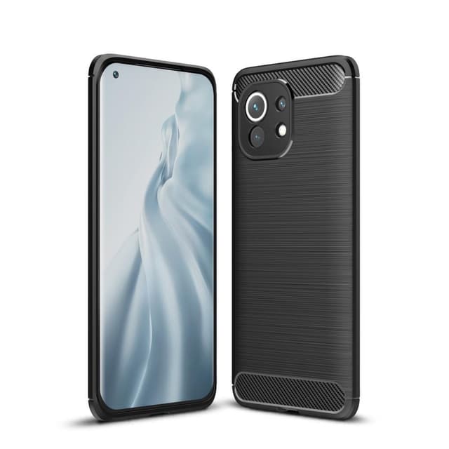 Xiaomi Mi 11 Karbon fiber Texture Skal - Svart