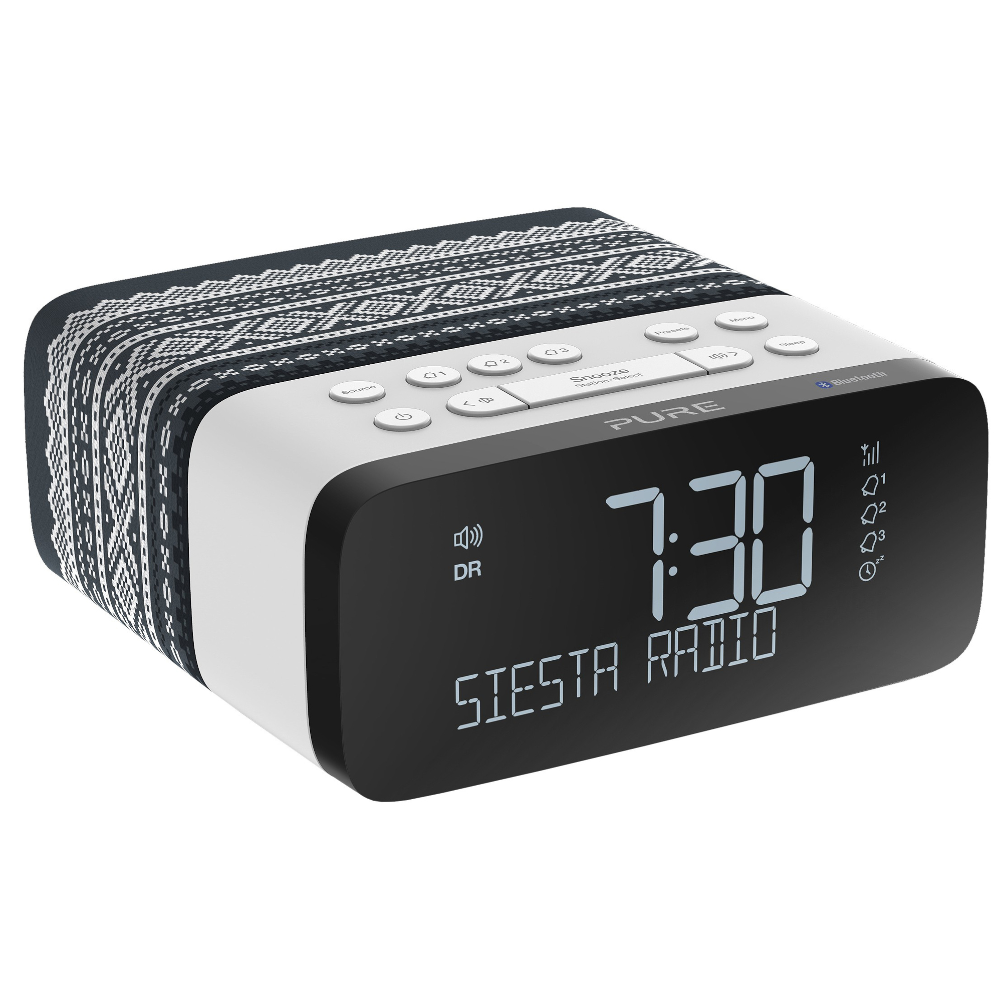 Pure Siesta Rise Marius radio (grå)
