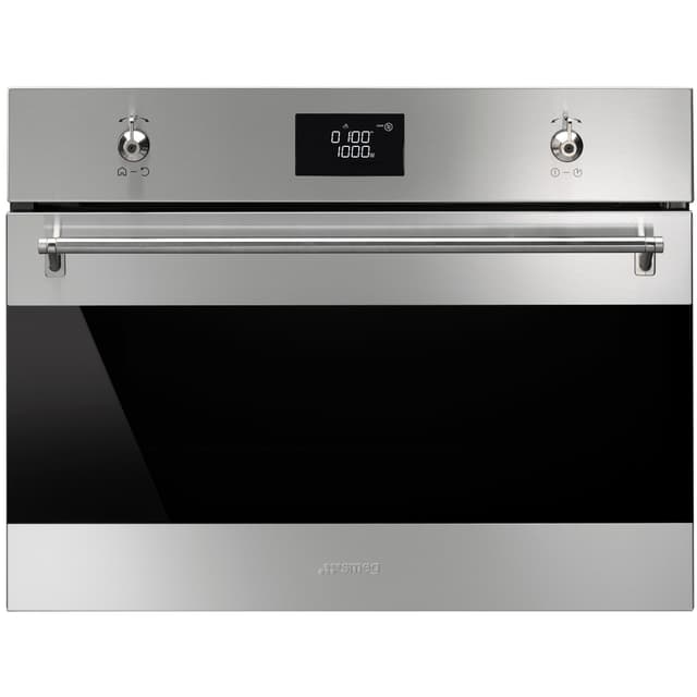 Smeg Serie Classic Inbyggnadsugn med mikro SF4390MCX (rostfri)