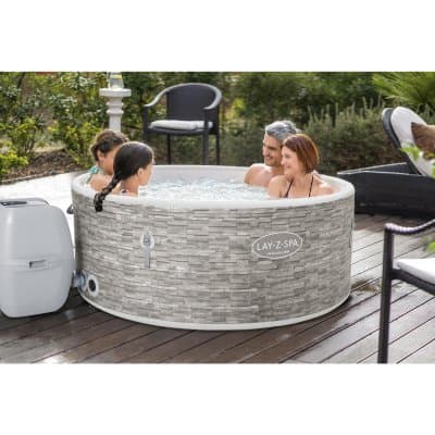 Lay-z-spa1.55m x 60cm vancouver airjet plus uppblåsbart spabad