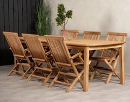 Utebord / matbord kenya 220x100 cm - teak