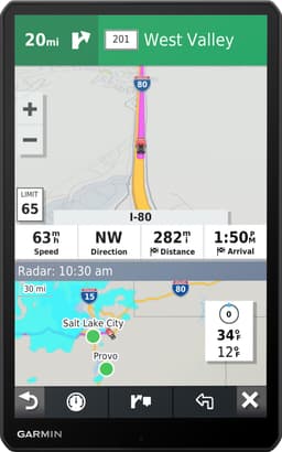 Garmin Dezl LGV1000 GPS til lastbil (sort)