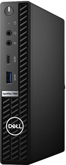 Dell OptiPlex 7080 MFF stationær mikrocomputer i7/16/256 GB (sort)