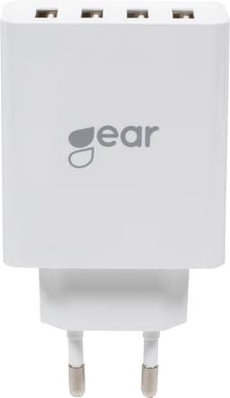 Gear 220V fyrdubbel väggladdare 665096