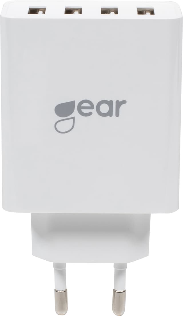 Gear 220V fyrdubbel väggladdare 665096