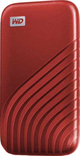 WD My Passport kannettava SSD 1 TB (punainen)