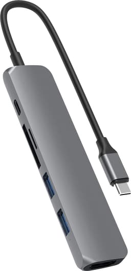 Hyper HyperDrive Bar USB-C 6-i-1 dockingstasjon (stellargrå)