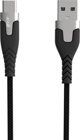 Gear USB-A til USB-C 2.0 Pro-klasse kabel 1,5m (sort)