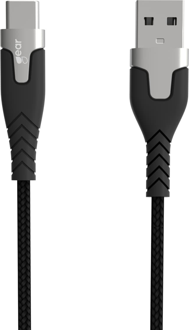 Gear USB-A till USB-C 2.0 Pro class kabel 1.5m (svart)