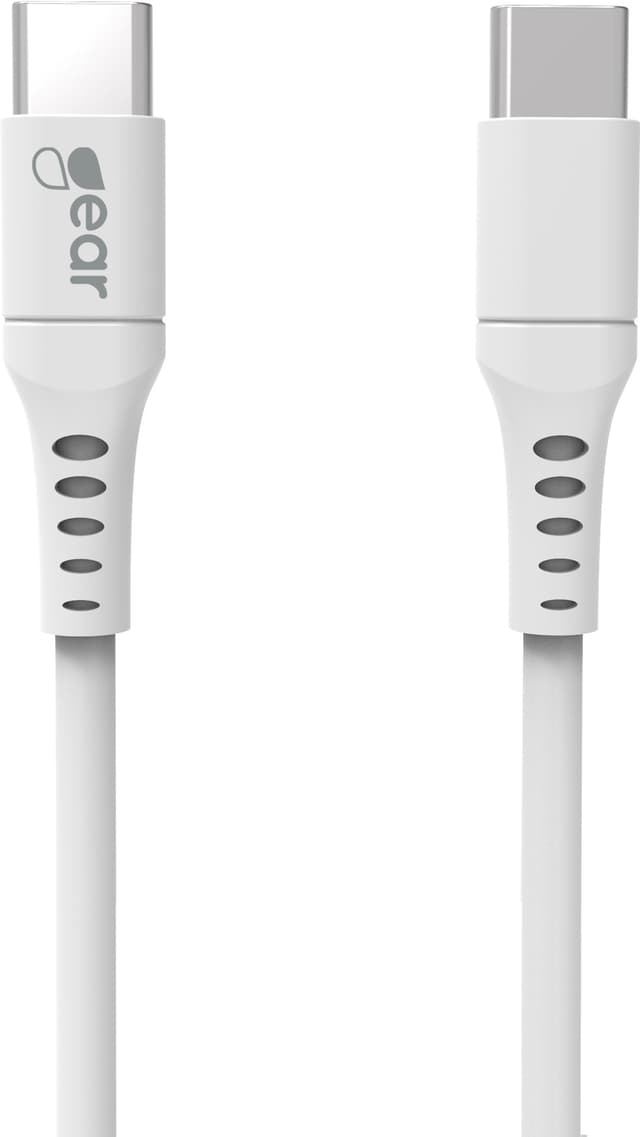 Gear USB-C til USB-C 2.0 kabel 1m (hvit)