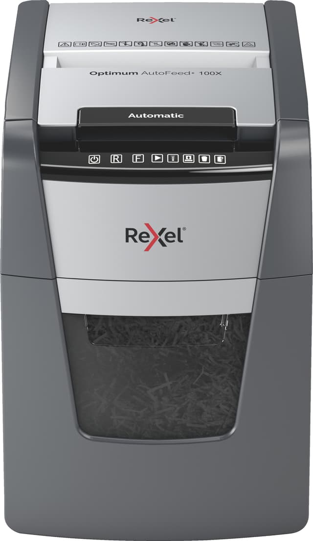 Rexel Optimum AutoFeed+ 100X Cross Cut dokumentförstörare