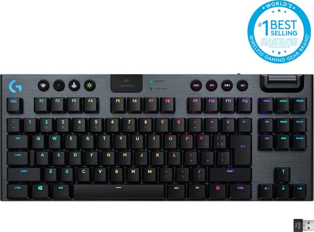 Logitech G915 Lightspeed tangentbord för gaming (GL Tactile-tangenter)