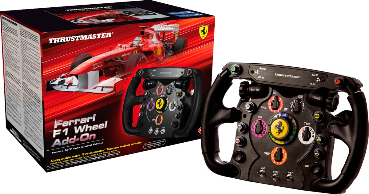 Thrustmaster Ferrari F1 avtagbar ratt 374003 - Elgiganten