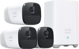 Eufy Cam 2 Pro 3-pakk+Eufy Security HomeBase 2 smart-overvågningsssæt
