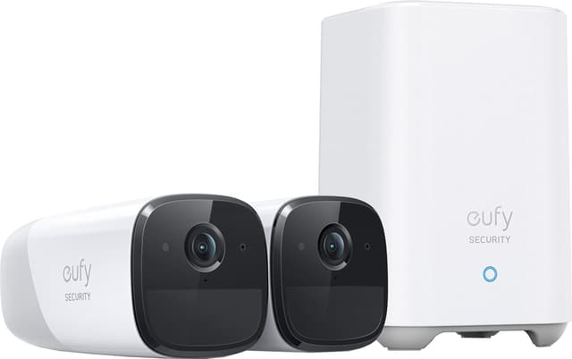 Eufy Cam 2 Pro 2-pakk+Eufy Security HomeBase 2 smart overvåkningssett