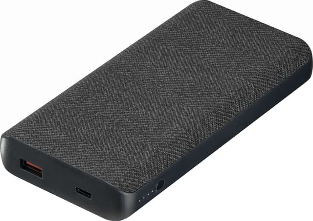 Sandstrøm 15,000mAh powerbank med strömförsörjning och QC 45W (svart)
