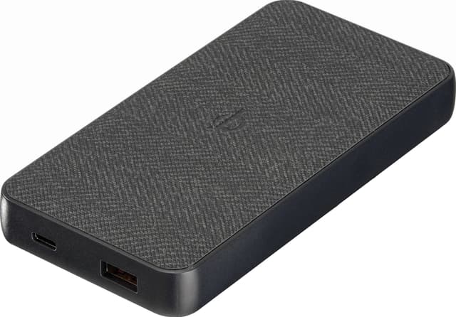 Sandstrøm 10 000mAh powerbank med 10W trådløs lading (sort)