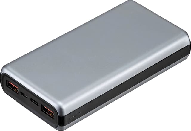 Sandstrøm 20,000mAh powerbank med strömförsörjning och QC