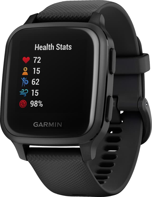 Garmin Venu Sq Music Edition smartklokke (sort) - Elkjøp