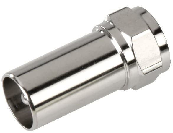 Triax adapter koaksialkobling til F-kobling (2 pk)