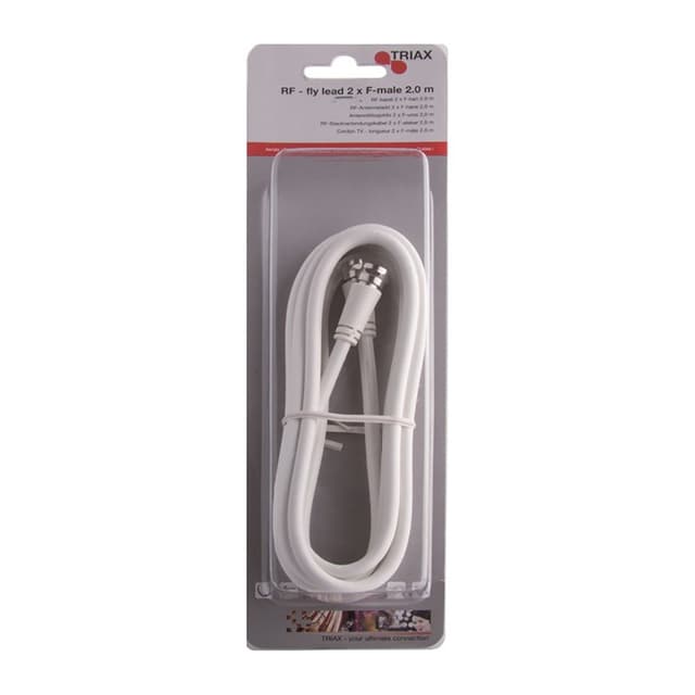Triax Cabel F till F2 M (vit)