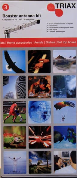 Triax UHF-antennepakke for DVB-T og FM-signaler