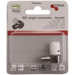 Triax IEC hona vinklad Klass A+ kontakt