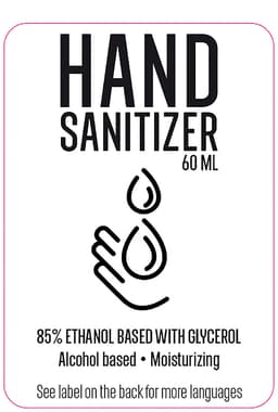Nordic 85% Hand Sanitizer hånddesinfeksjon gel (60ml)