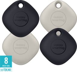 Samsung Galaxy SmartTag sporingsbrikke 4-pakk (sort/havre)