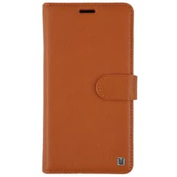 Uunique Folio classic lommebokdeksel iPhone X (lysbrun)