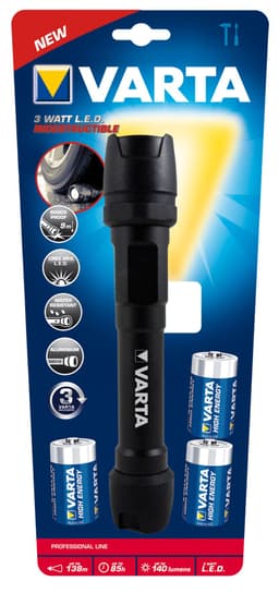 Varta 3 watt Indestructible lygte 3C