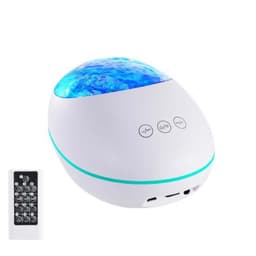 Lucky Stone projektorlampa med högtalare och fjärr Vit