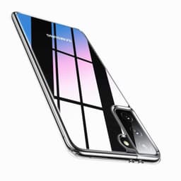 Samsung Galaxy S21-deksel i herdet glass med metallramme