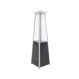 Terassvärmare hottie square 50x50x225 cm - svart / silver